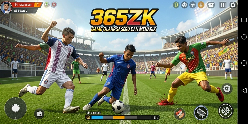 Screenshot dari gameplay olahraganya yang seru dan menyenangkan.
