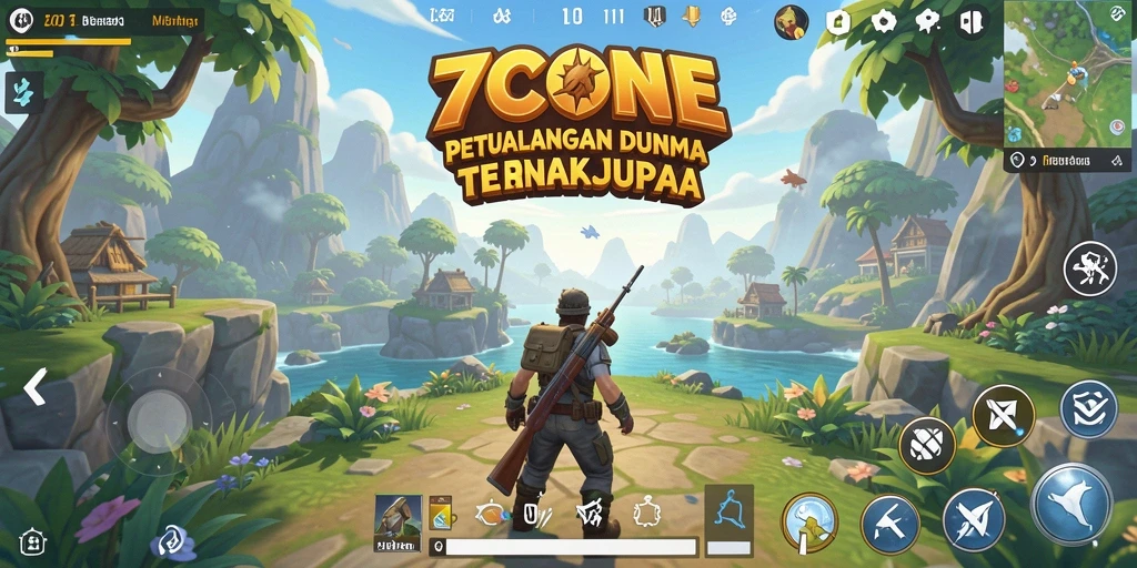 Gameplay seru dan interaktif dalam dunia terbuka 7CONE.