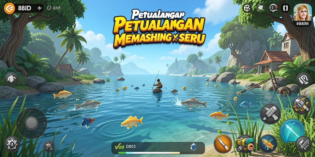 Tangkapan ikan yang berhasil di game 88ID.