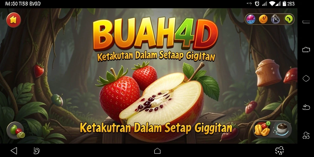 Gameplay BUAH4D menampilkan suasana horor yang mencekam dan menegangkan.