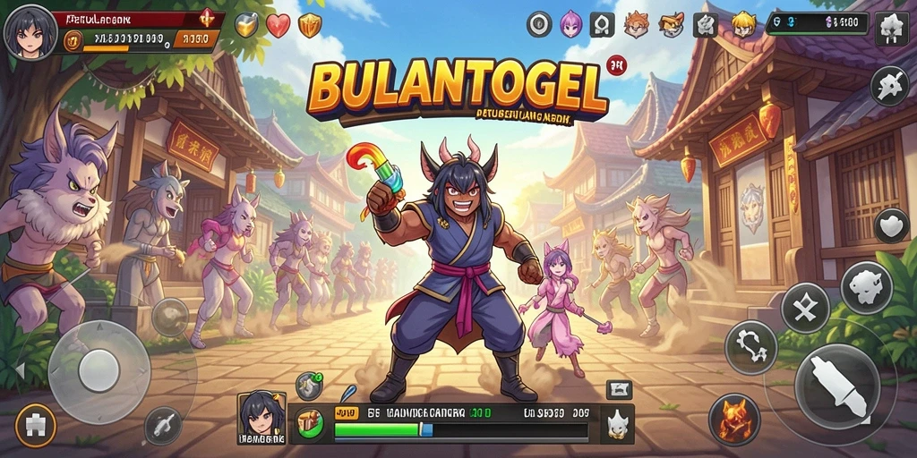 Tampilan gameplay menarik dari BULANTOGEL dengan karakter Anime.
