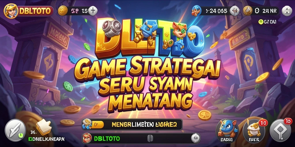 Tampilan permainan strategi yang seru dan menantang di DBLTOTO.