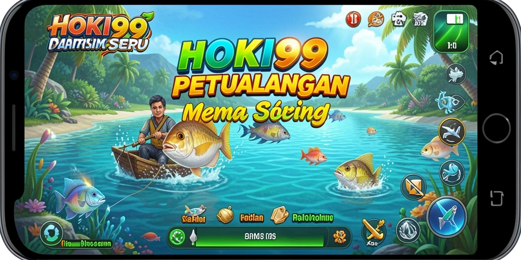 Screenshot HOKI99 menampilkan gameplay memancing yang seru dan memukau.