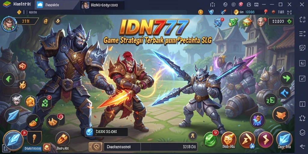 Tampilan gameplay menarik dari IDN777 dengan aksi SLG yang seru.