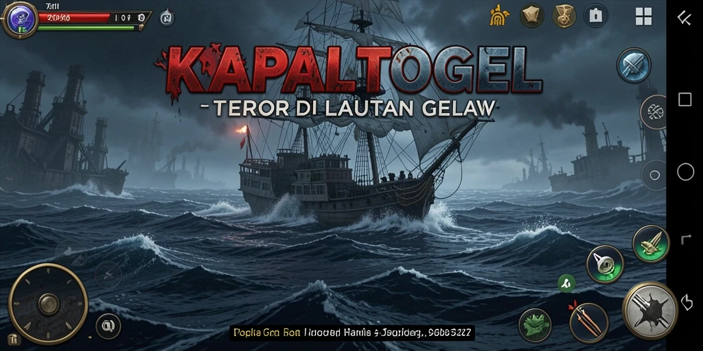 Screenshot menampilkan momen menegangkan di KAPALTOGEL.