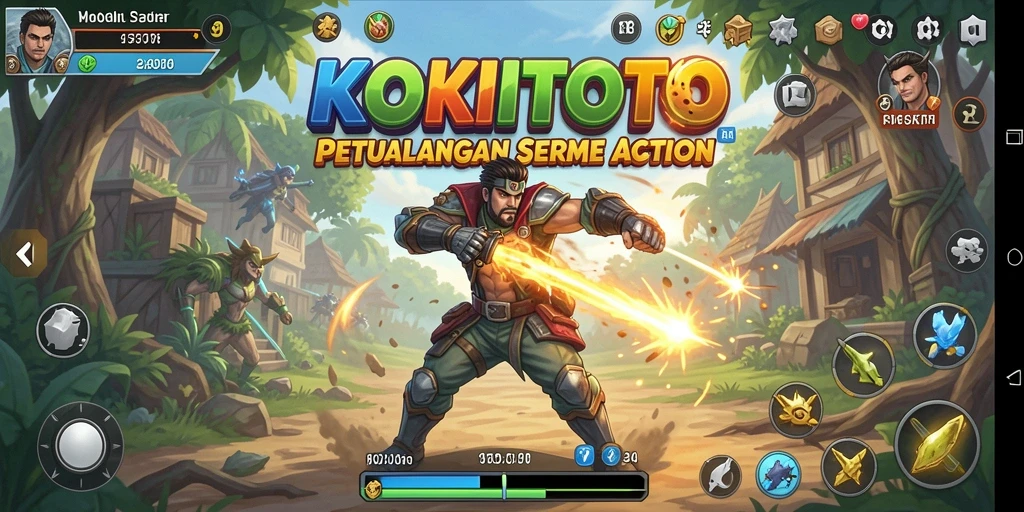 Tampilan gameplay menegangkan dalam KOKITOTO.