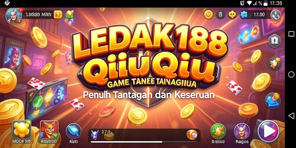 Screenshot gameplay QiuQiu LEDAK188 yang penuh aksi.