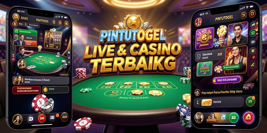 Screenshot gameplay PINTUTOGEL menampilkan suasana casino yang menarik.