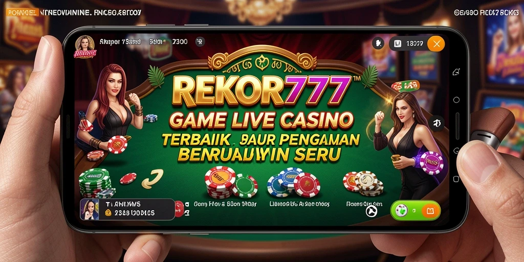 Tampilan gameplay seru di REKOR777 dengan dealer langsung.