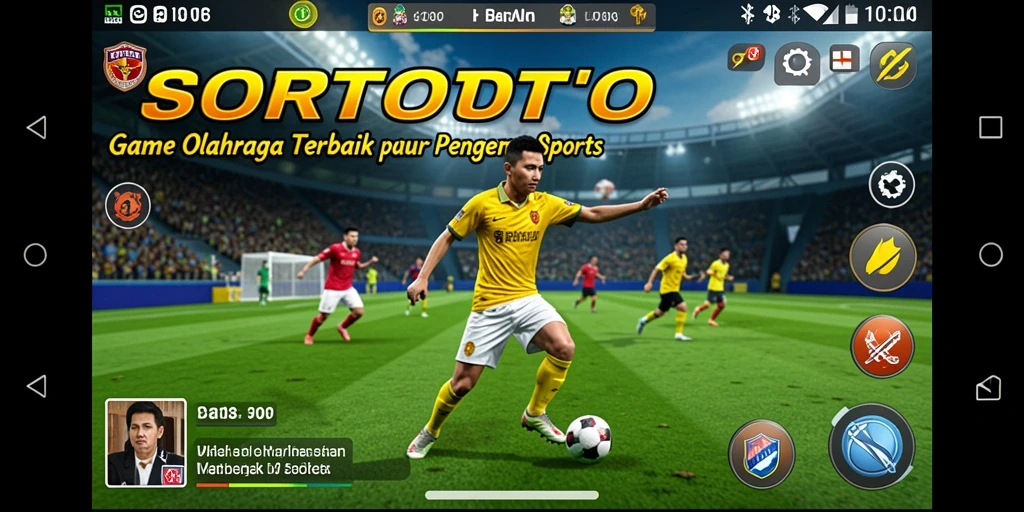 Tampilan menarik dari gameplay SORTOTO yang menampilkan aksi olahraga