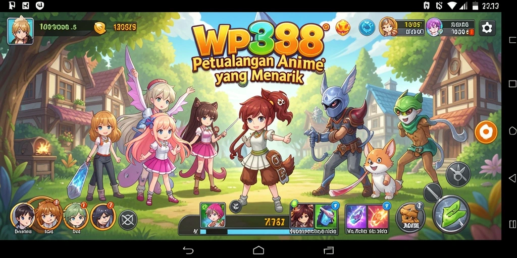 Tampilan gameplay menarik dengan karakter Anime yang memikat.