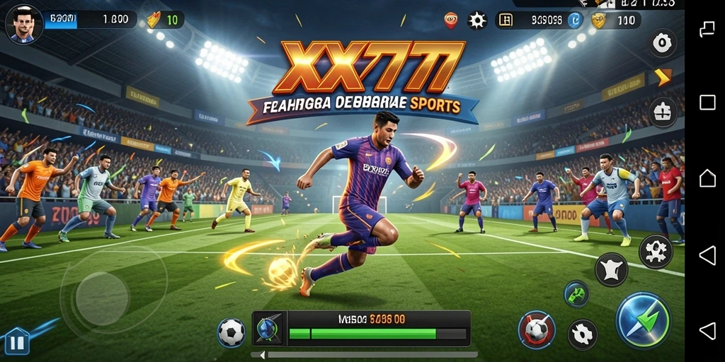 Tampilan menarik dari gameplay olahraga yang mendebarkan di XXX777.